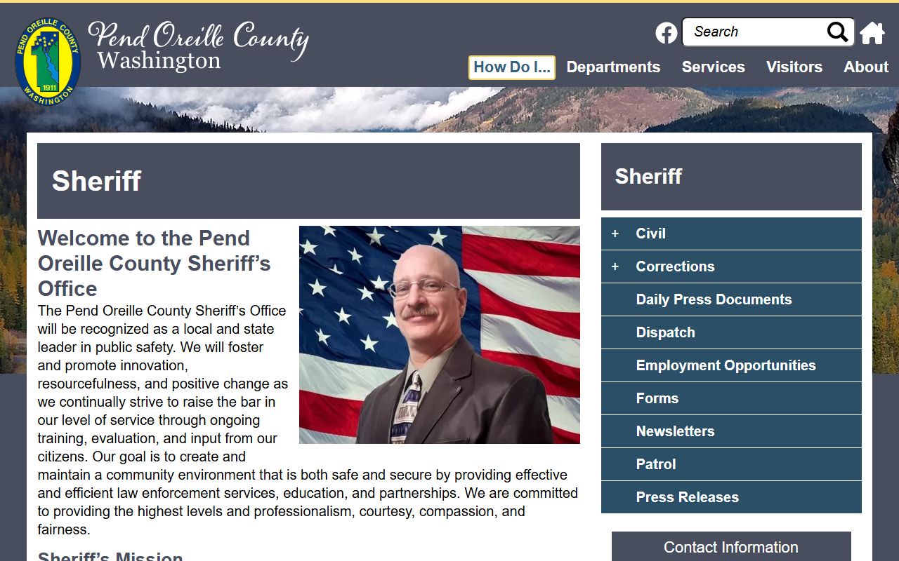 Pend Oreille County booking releases - sheriff