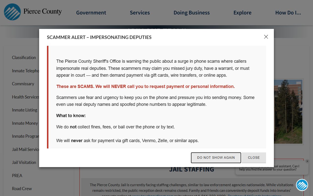 Pierce County booking releases - jail