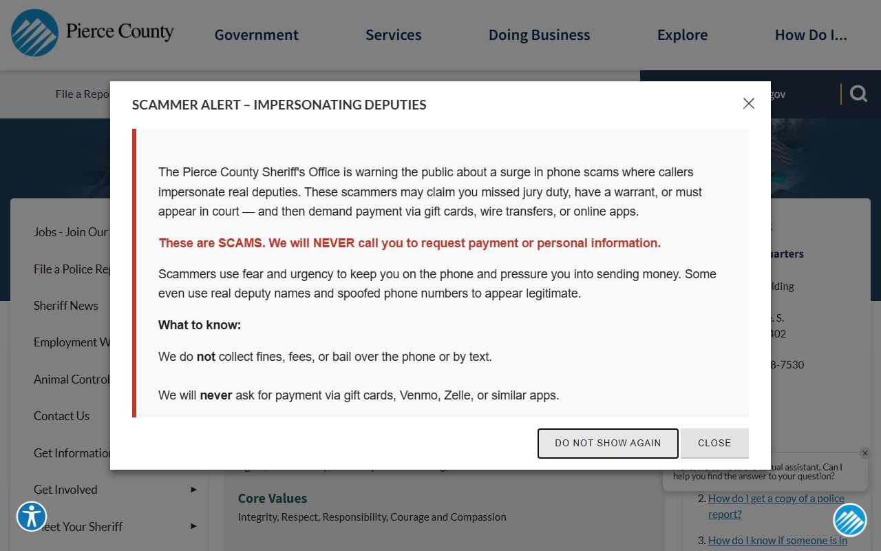 Pierce County booking releases - sheriff