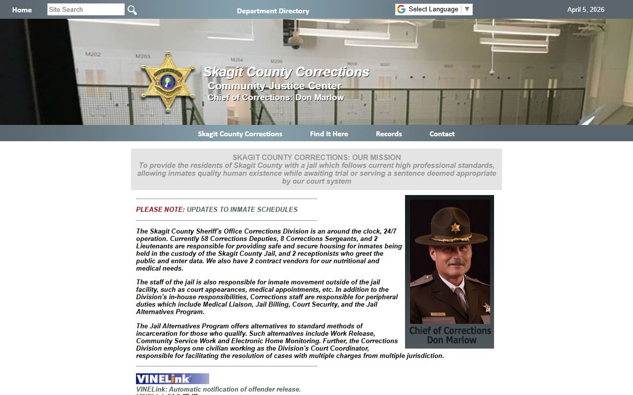 Skagit County booking releases - jail