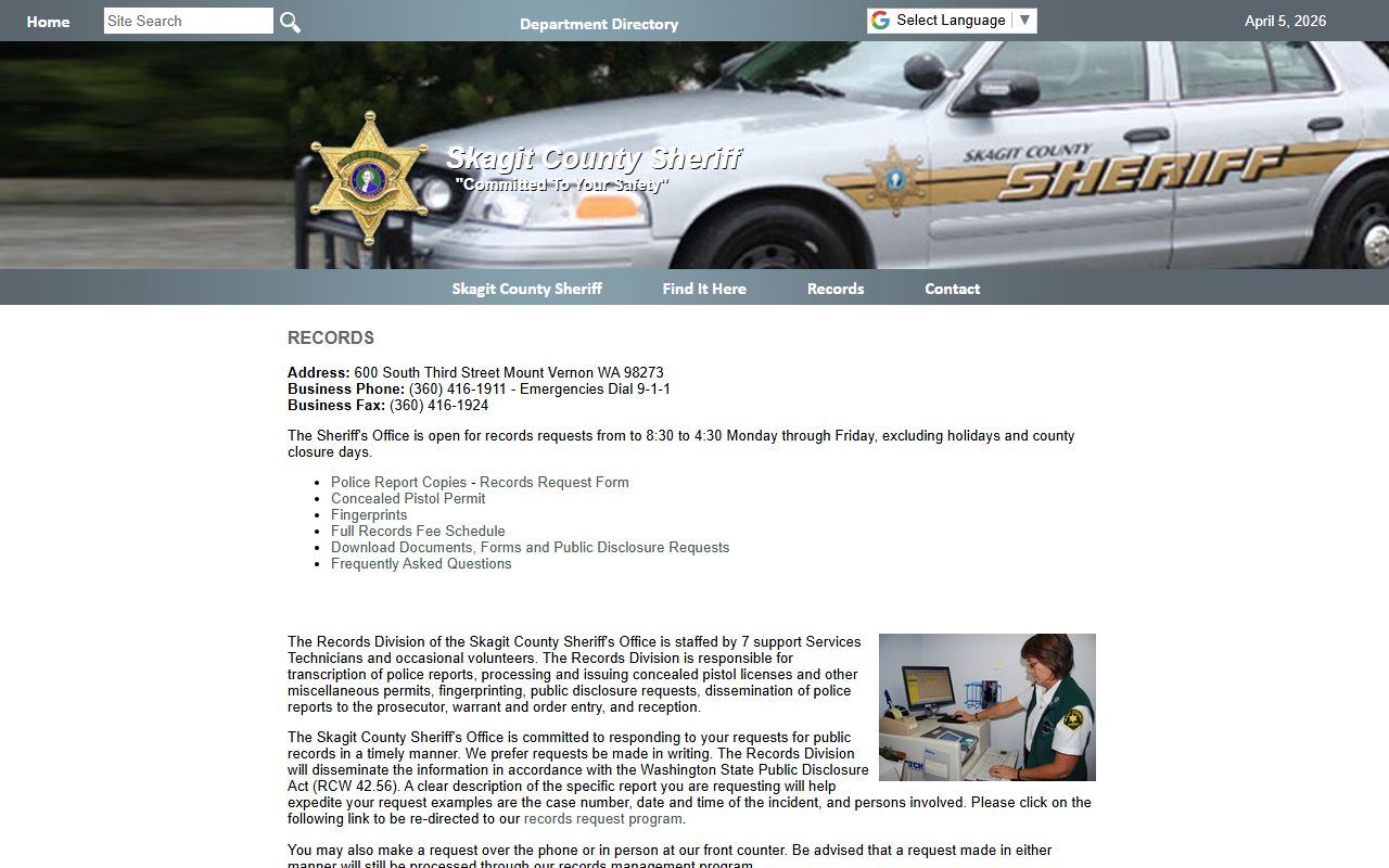 Skagit County booking releases - front