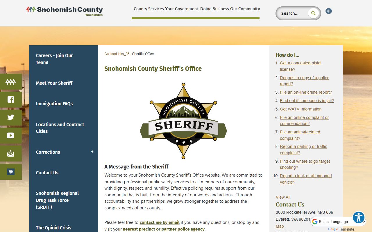 Snohomish County booking releases - sheriff
