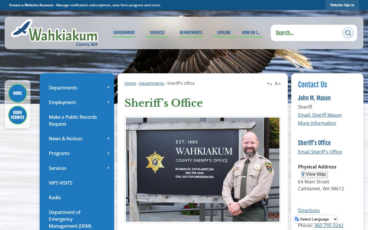 Wahkiakum County booking releases - sheriff