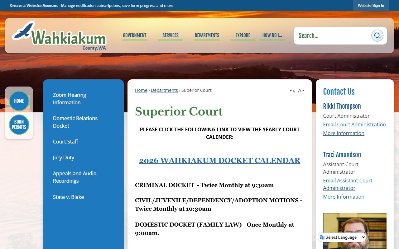 Wahkiakum County booking releases - superior