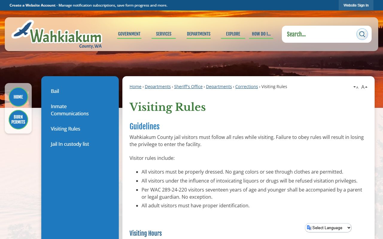 Wahkiakum County booking releases - visit