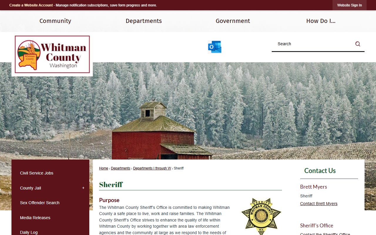 Whitman County booking releases - sheriff