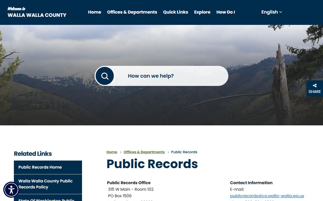 Walla Walla booking releases county public records