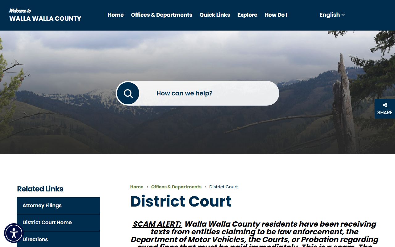 Walla Walla booking releases district court