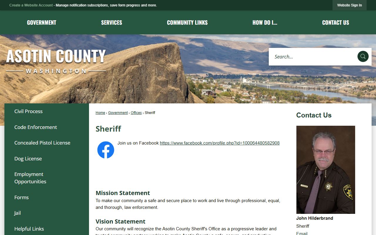 Asotin County booking releases sheriff office homepage