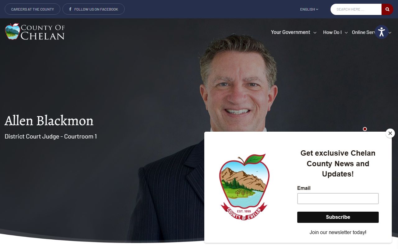 Chelan County booking releases district court page