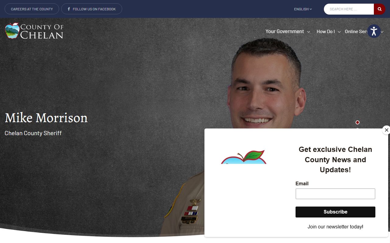 Chelan County booking releases sheriff office homepage