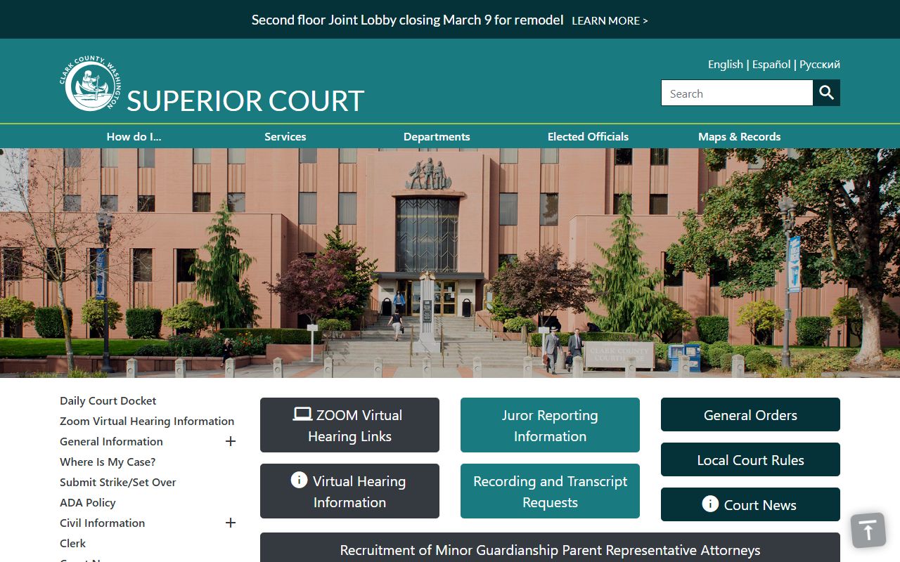 Clark County booking releases superior court