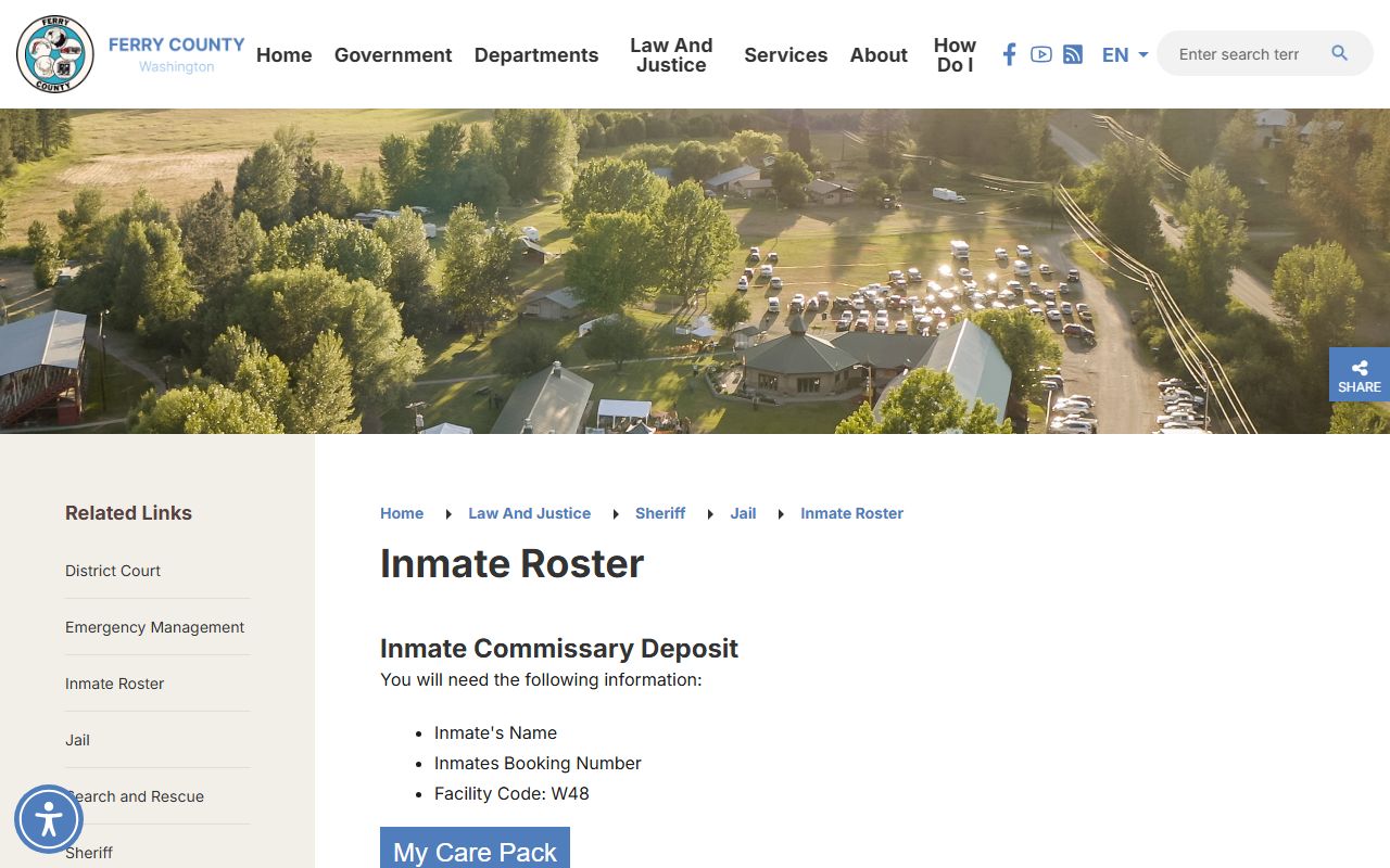 Ferry County booking releases - roster