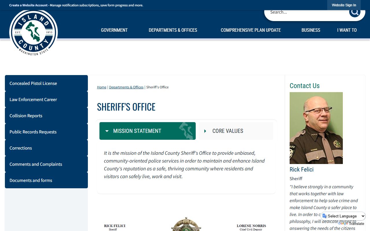 Island County Sheriff's Office Washington booking releases