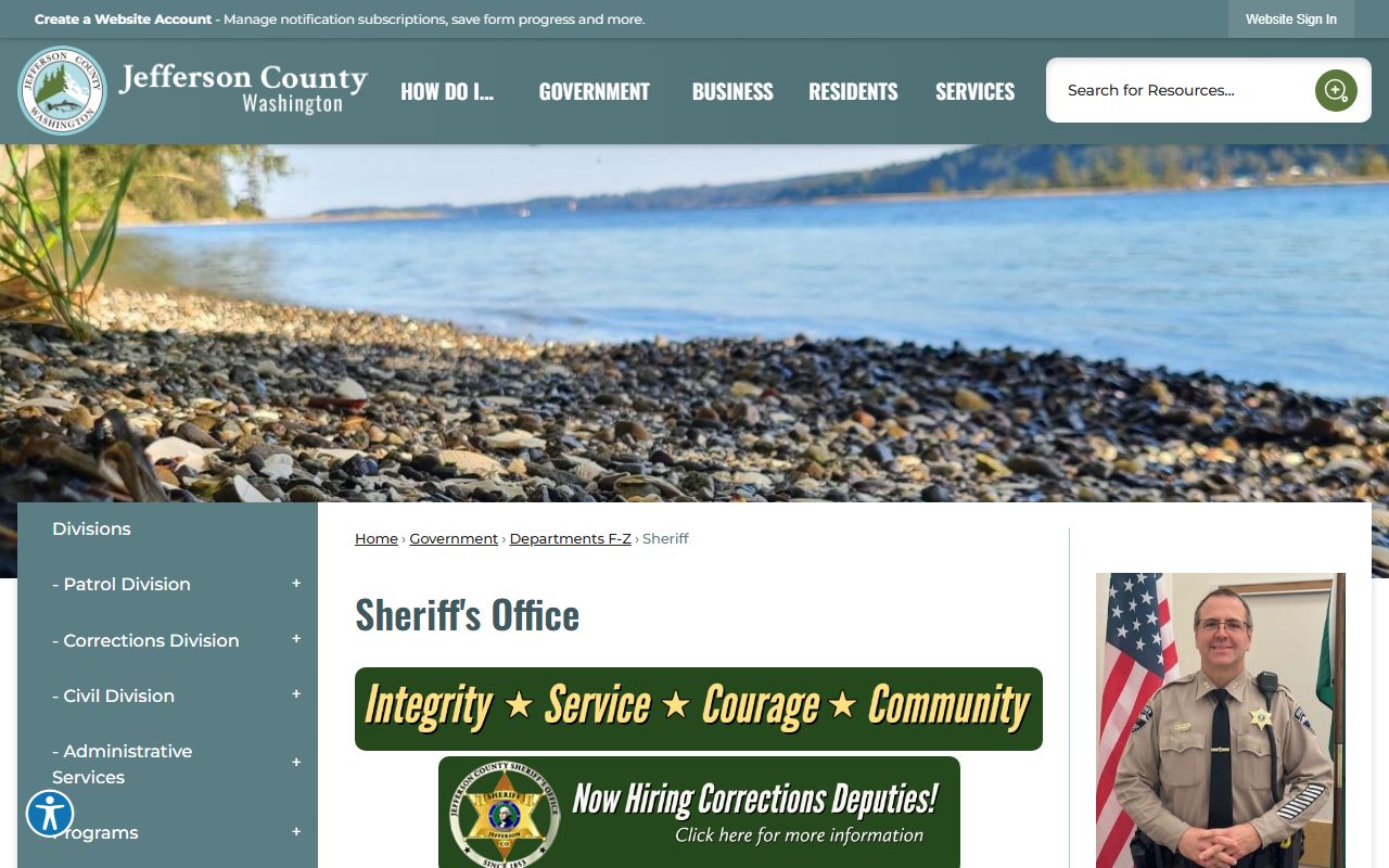 Jefferson County Sheriff's Office Washington booking releases